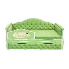 Кровать-диван для девочек ИЛЛЮЗИЯ с двумя ящиками (193х88)