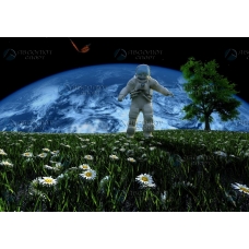 Флуоресцентная фибероптическая картина «Космос»