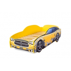 Кровать-машина "Додж" желтый