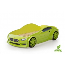 Кровать-машинка объемная (3d) EVO "БМВ" зеленый