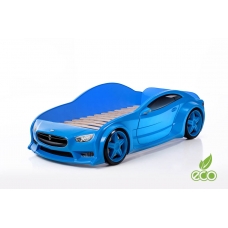 Кровать-машинка объемная (3d) EVO "Тесла" синий
